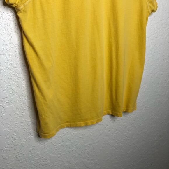 AMO yellow distressed trim short sleeve tee size Large - Picture 13 of 14